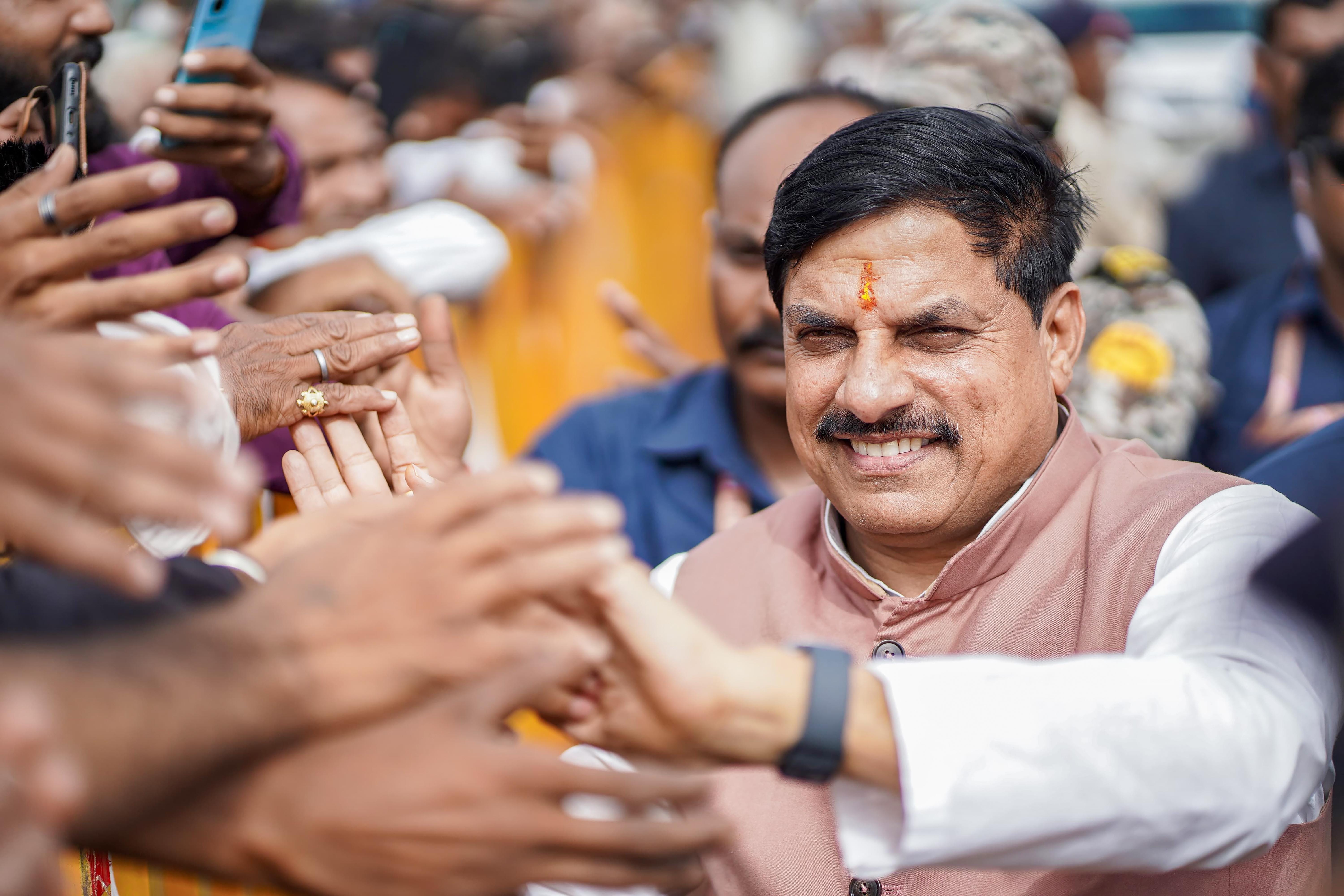 Bhopal: CM Mohan Yadav receives welcome from supporters