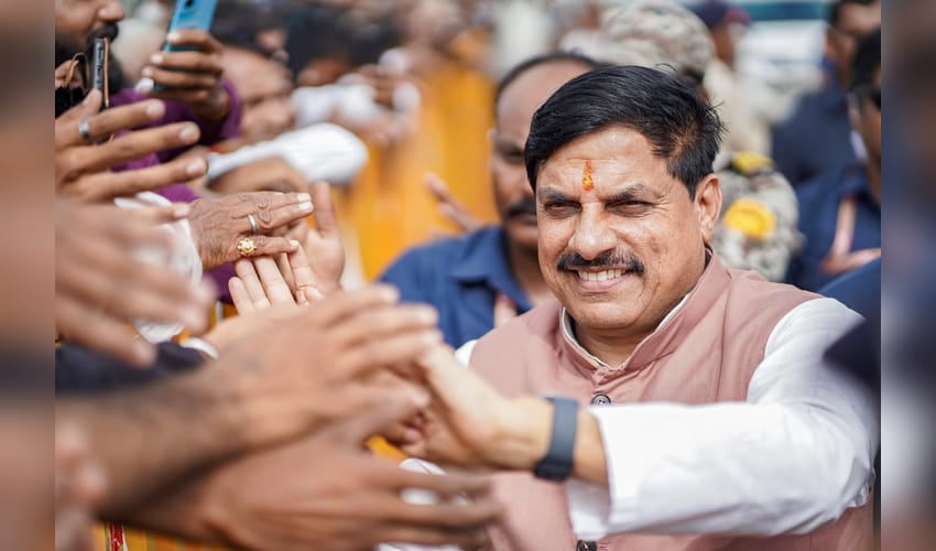 Bhopal: CM Mohan Yadav receives welcome from supporters