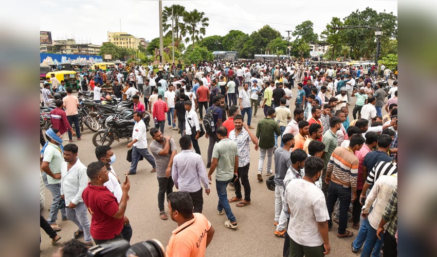 Bhubaneswar: Cab, bike-taxi drivers protest