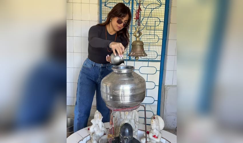 Bhumi Pednekkar faces backlash for wearing sunglasses while offering prayers at Shivling during Sawan