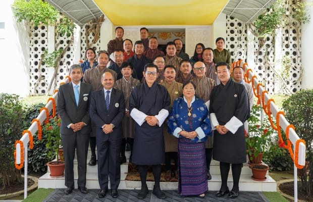 Bhutan’s King visits India House along with wife