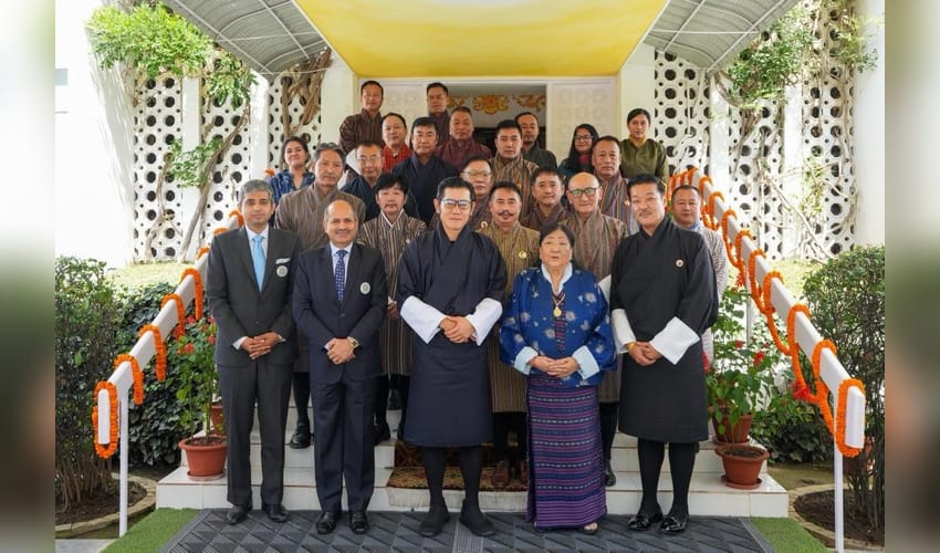Bhutan’s King visits India House along with wife