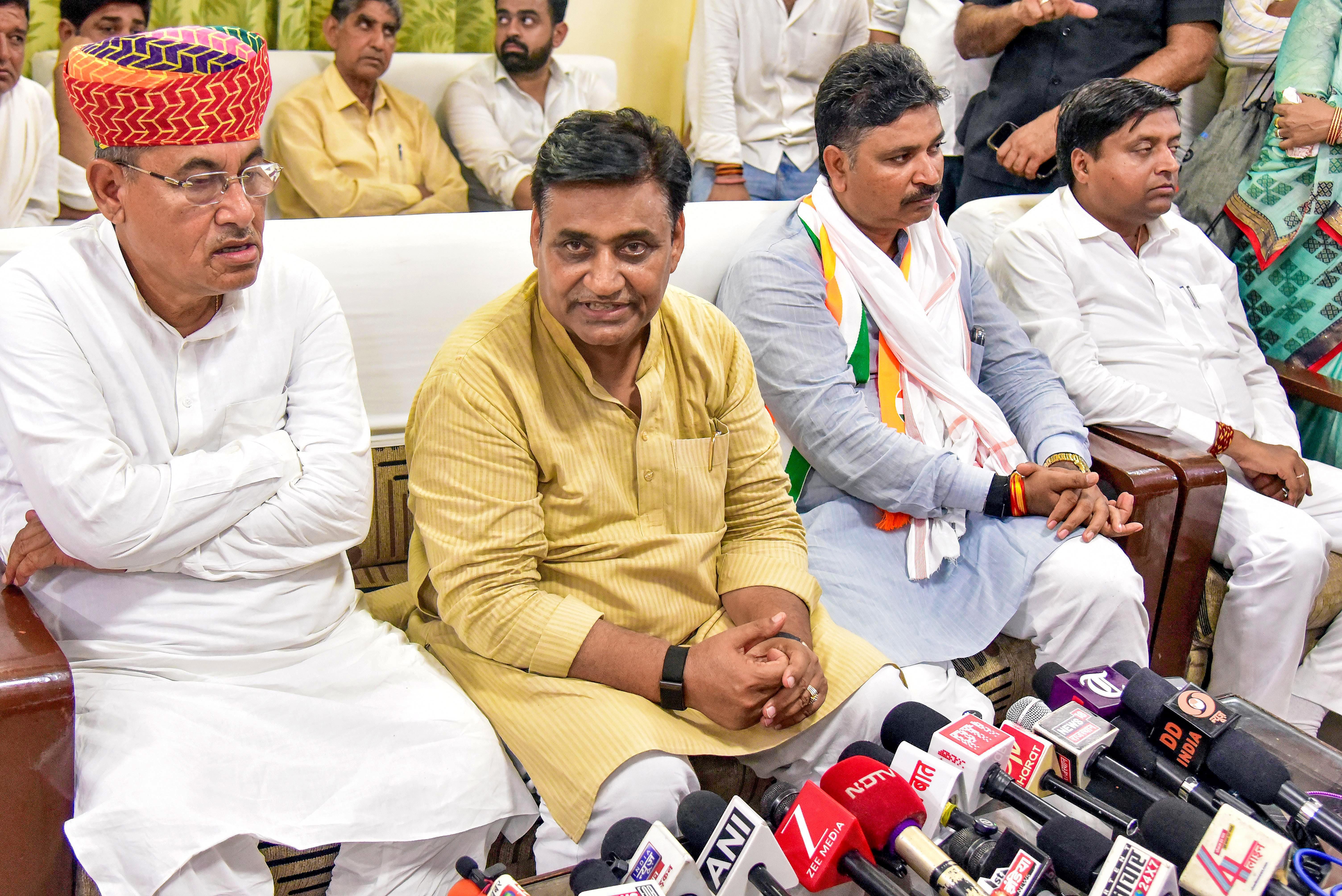 Bikaner: Congress Leaders Address Press Conference