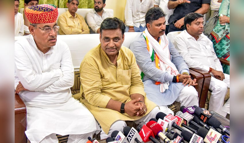 Bikaner: Congress Leaders Address Press Conference