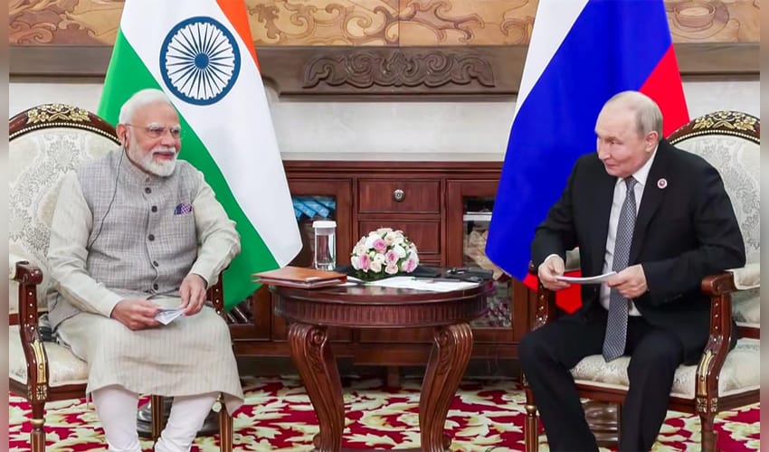 Bishkek: PM Modi Meets Russian President Vladimir Putin