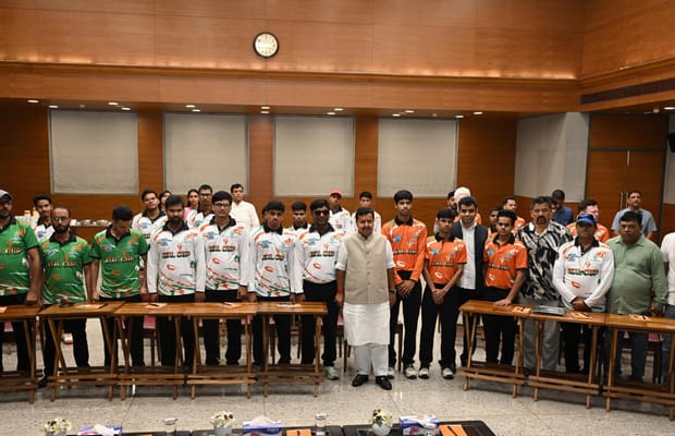 BJP chief Nitin Nabin praises spirit of visually impaired cricketers