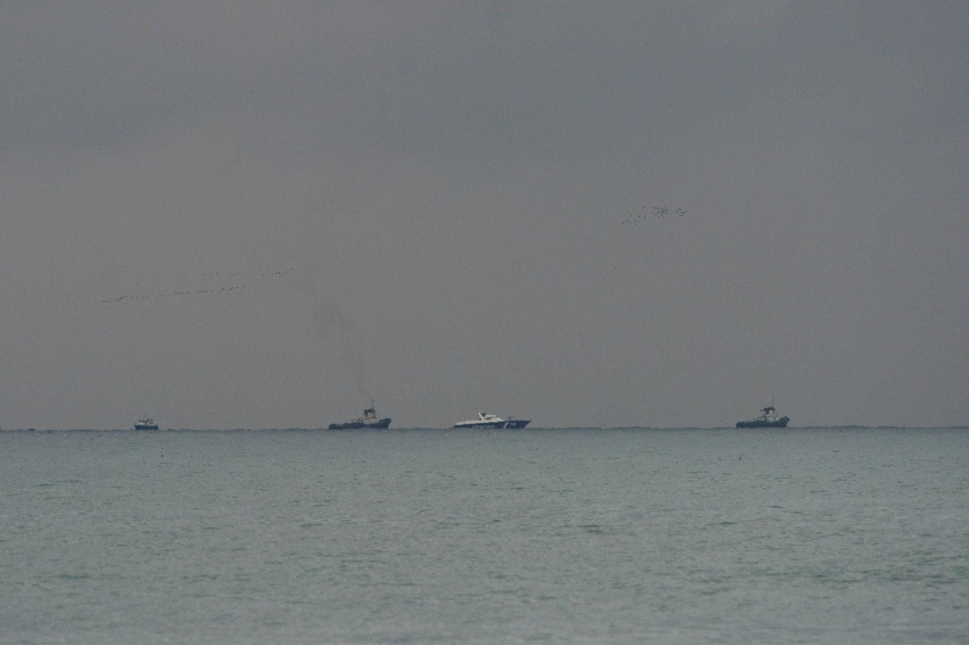BLACK SEA-RUSSIAN MILITARY TU-154 AIRCRAFT-RESCUE OPERATION