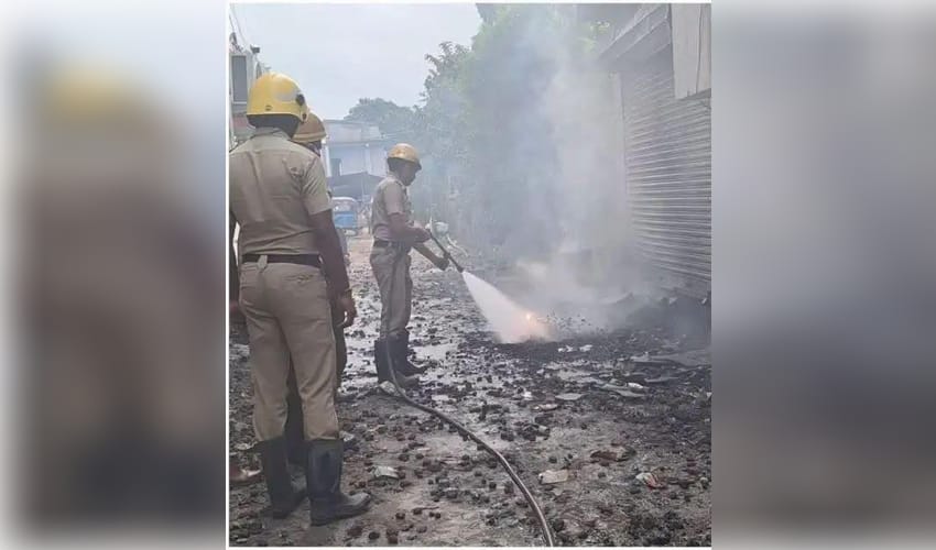 Blasts in seized illegal firecracker dump at police outpost in Bengal’s Barasat, no casualties