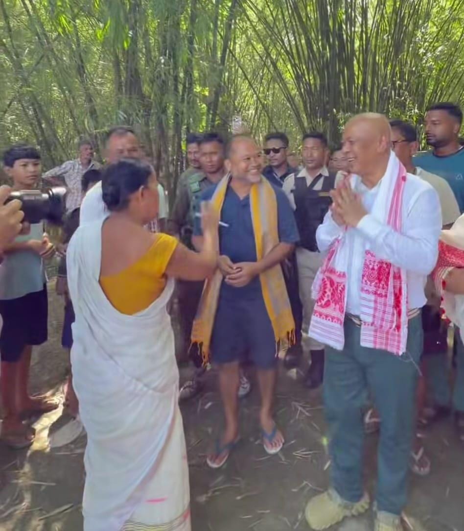 BTC Chief Hagrama Mohilary leads relief mission to flood-hit Sivasagar, distributes aid