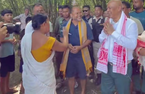 BTC Chief Hagrama Mohilary leads relief mission to flood-hit Sivasagar, distributes aid
