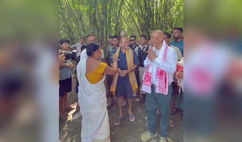 BTC Chief Hagrama Mohilary leads relief mission to flood-hit Sivasagar, distributes aid