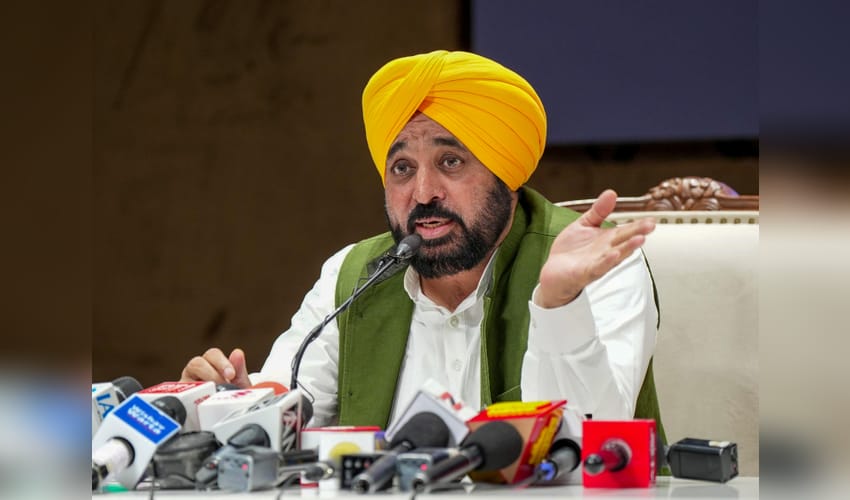 Chandigarh: Bhagwant Mann Addresses Press Conference