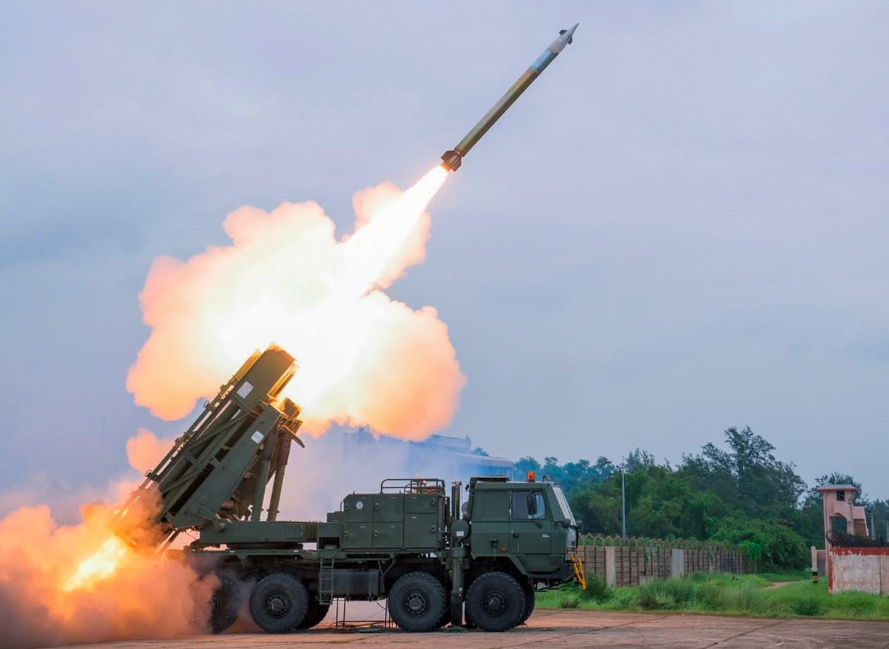 Chandipur: DRDO successfully tests Pinaka Long Range Guided Rocket