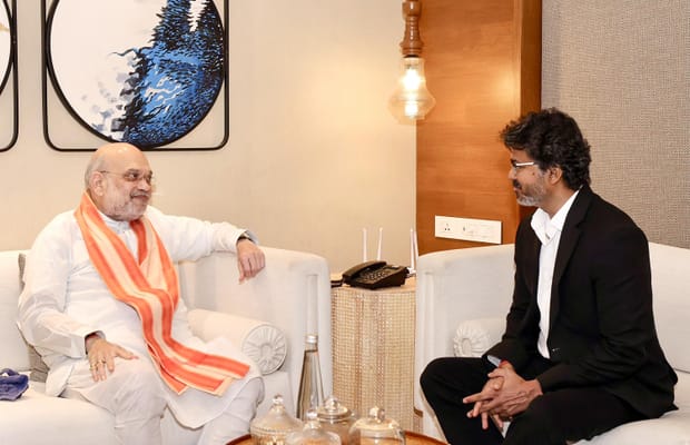 Chennai: Amit Shah meets Tamil Nadu CM Vijay