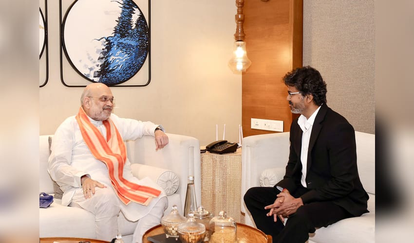 Chennai: Amit Shah meets Tamil Nadu CM Vijay