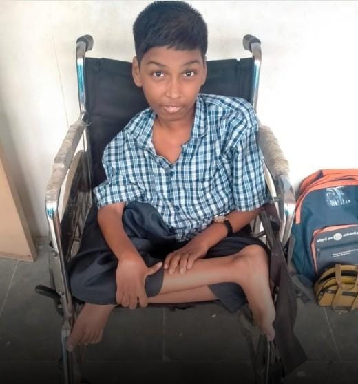 Chennai boy overcomes 90 pc spinal muscular disability to attain IIT BS berth