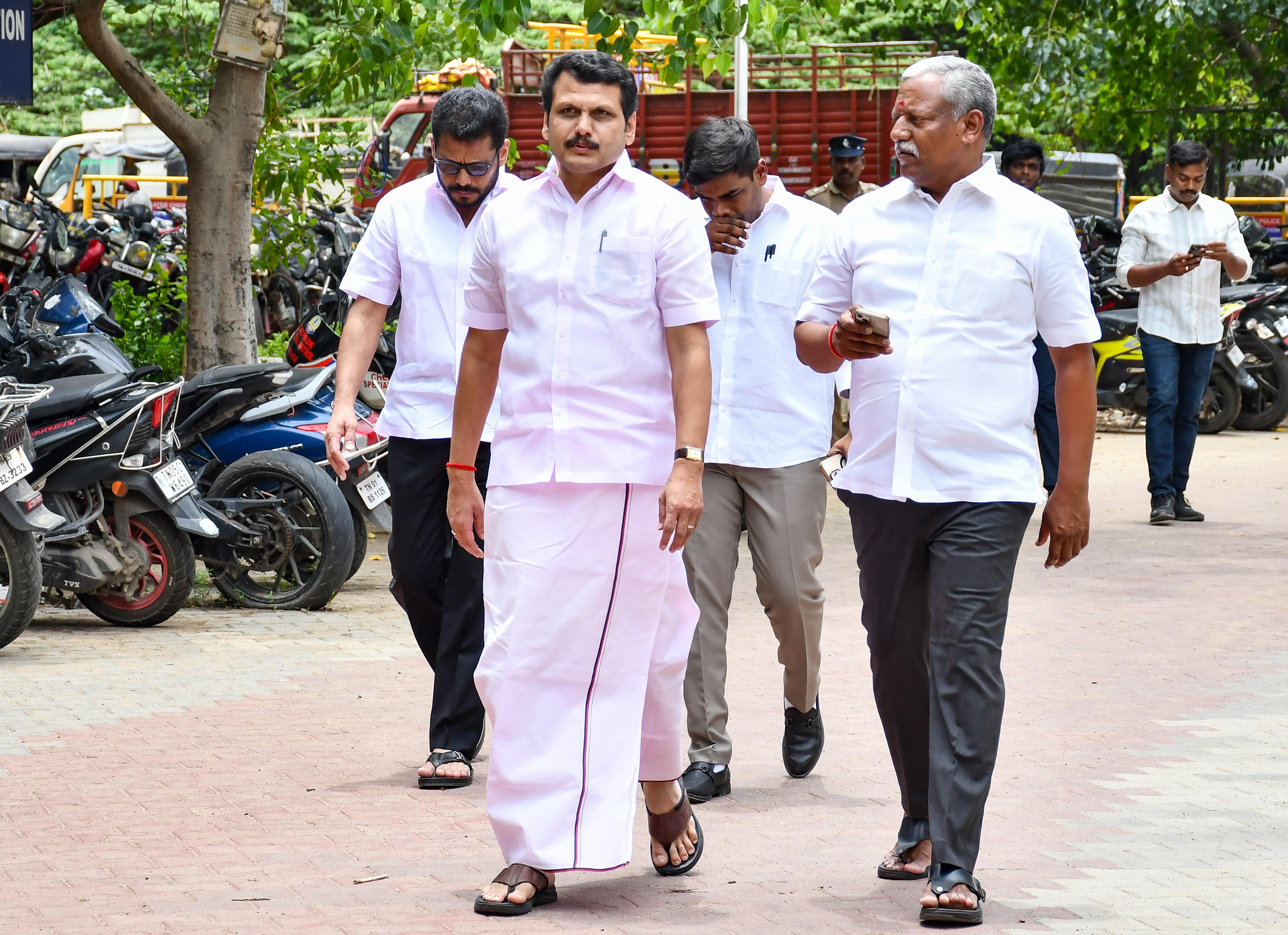 Chennai: Senthil Balaji appears before Triplicane Police
