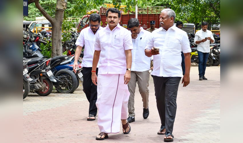 Chennai: Senthil Balaji appears before Triplicane Police