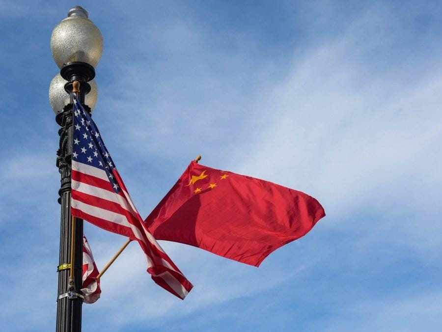 China,us,flag,
