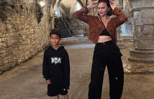 Chrissy Teigen, John Legend visit 800 year old castles, enjoy pancake cruises on European holiday