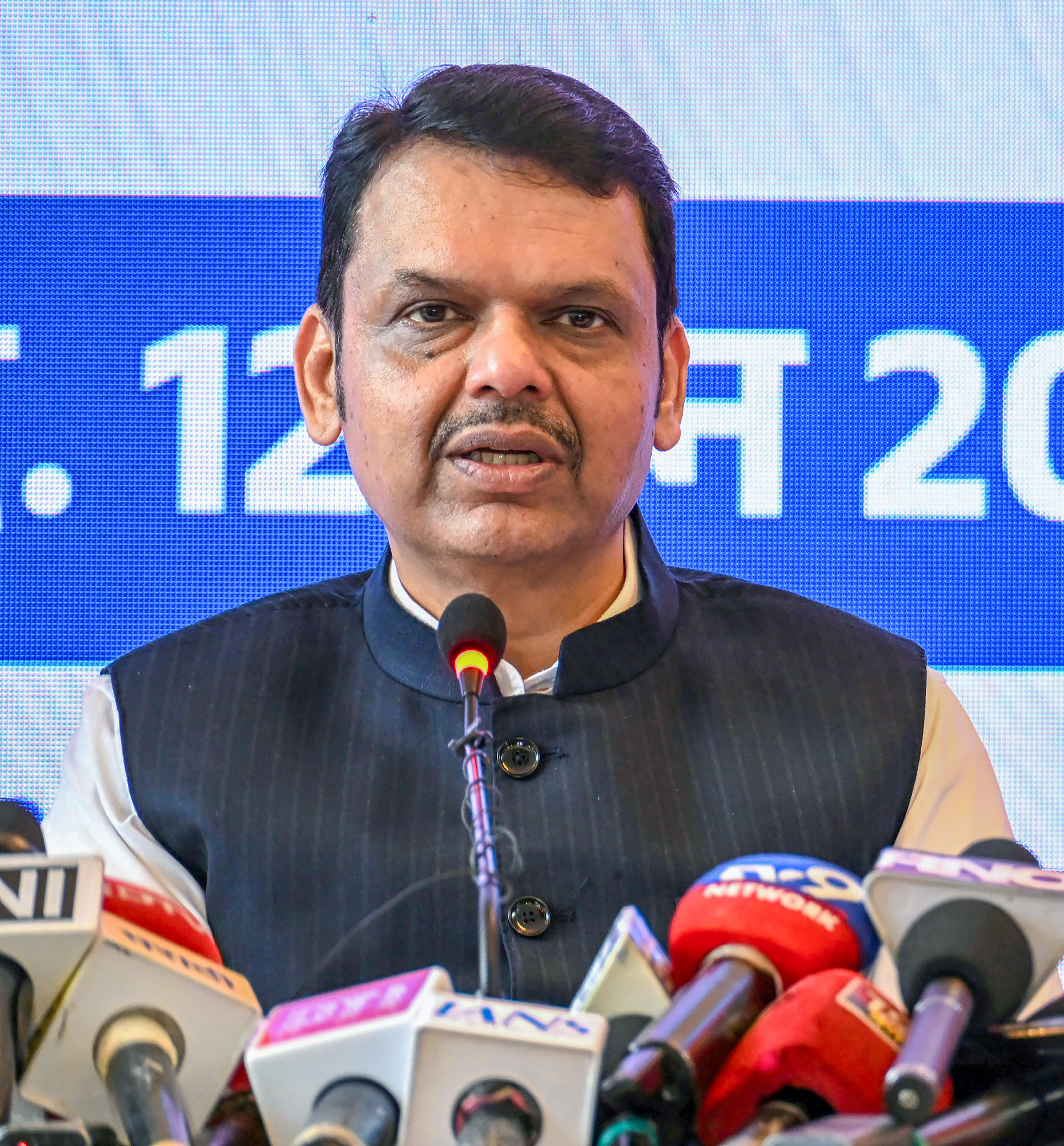 CM Fadnavis Addresses Press Conference in Mumbai
