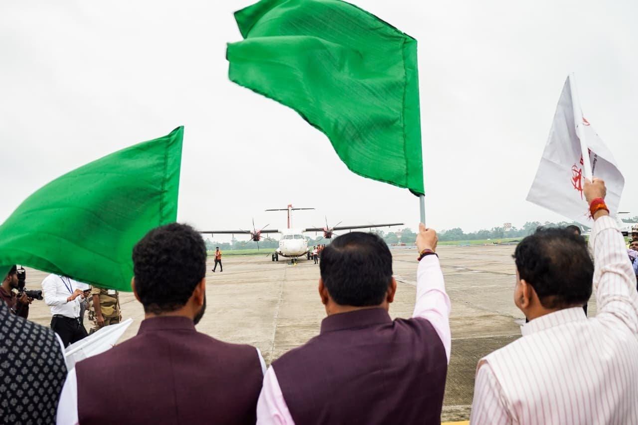 CM Mohan Yadav flags off four new flights from Bhopal airport
