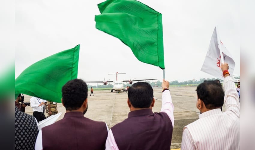 CM Mohan Yadav flags off four new flights from Bhopal airport