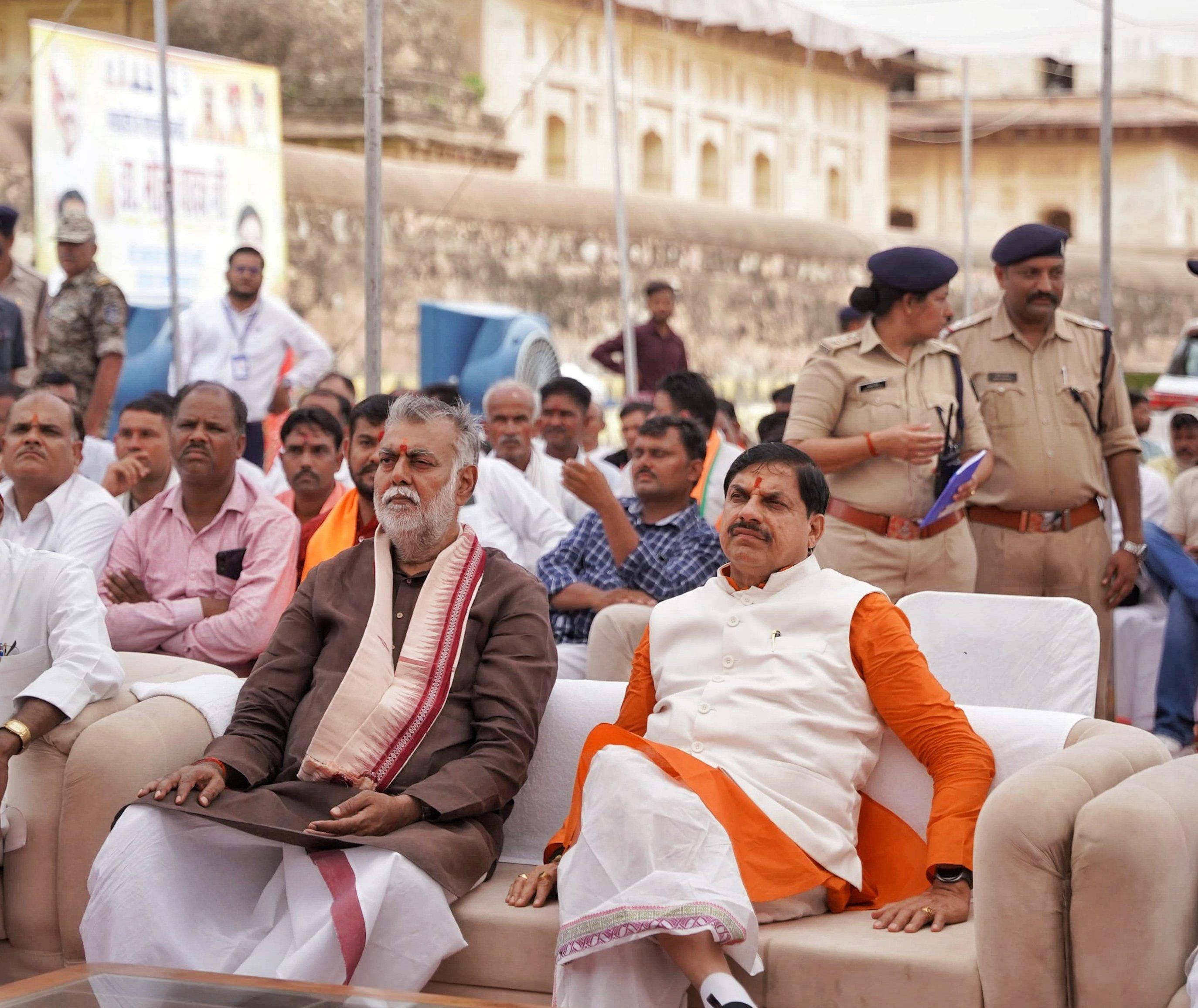 CM Mohan Yadav joins 'Mann Ki Baat' event at Orchha; PM Modi highlights MP's water conservation drive