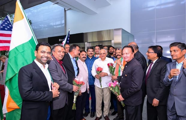 CM Patel arrives in San Francisco, begins US outreach ahead of Vibrant Gujarat 2027