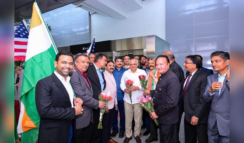 CM Patel arrives in San Francisco, begins US outreach ahead of Vibrant Gujarat 2027