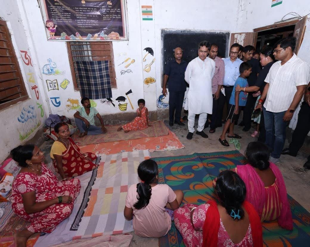 CM Saha visits flood-hit areas, relief camps in Tripura; assures permanent solution to flooding 