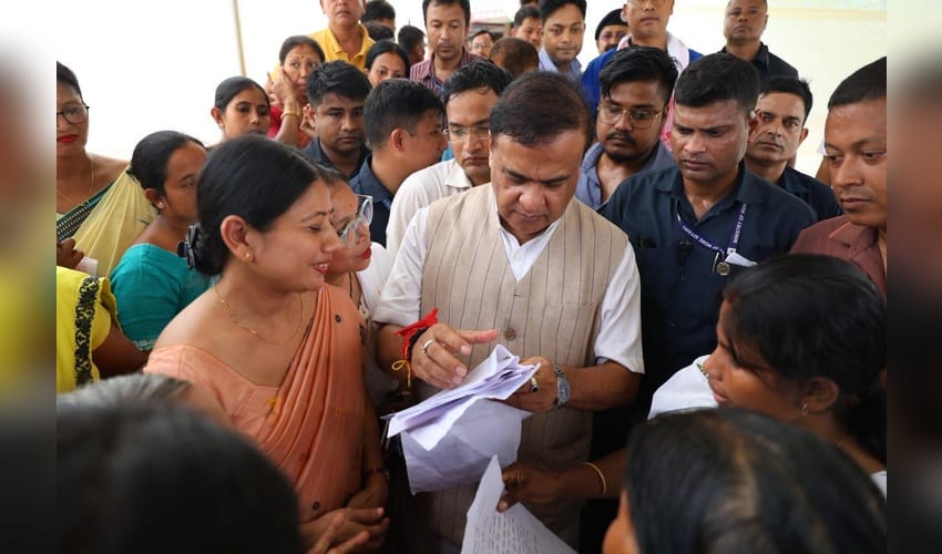CM Sarma camps in Upper Assam, launches rehabilitation drive (Photo: @himantabiswa/X)