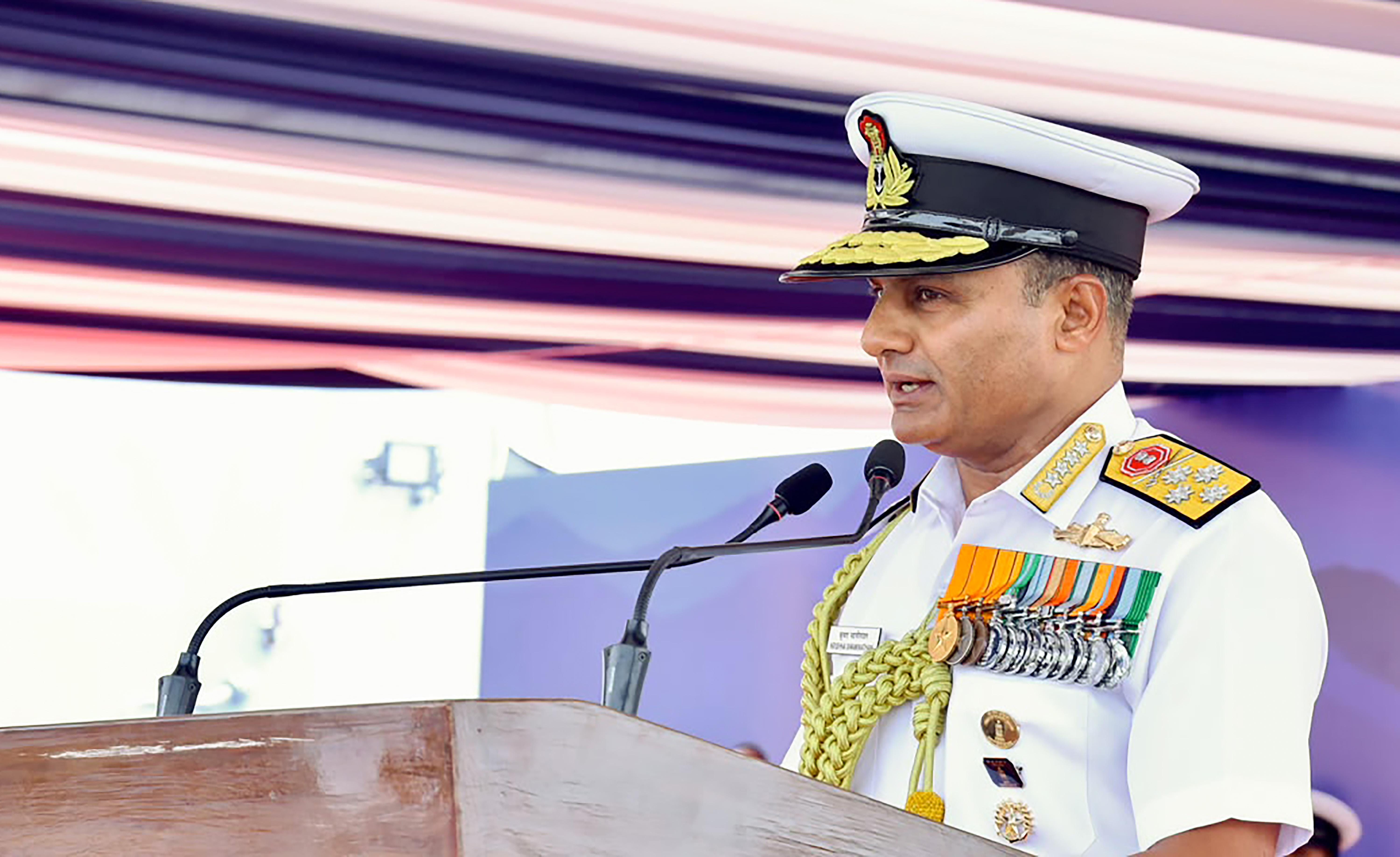 Commissioning ceremony of INS Mahendragiri in Visakhapatnam