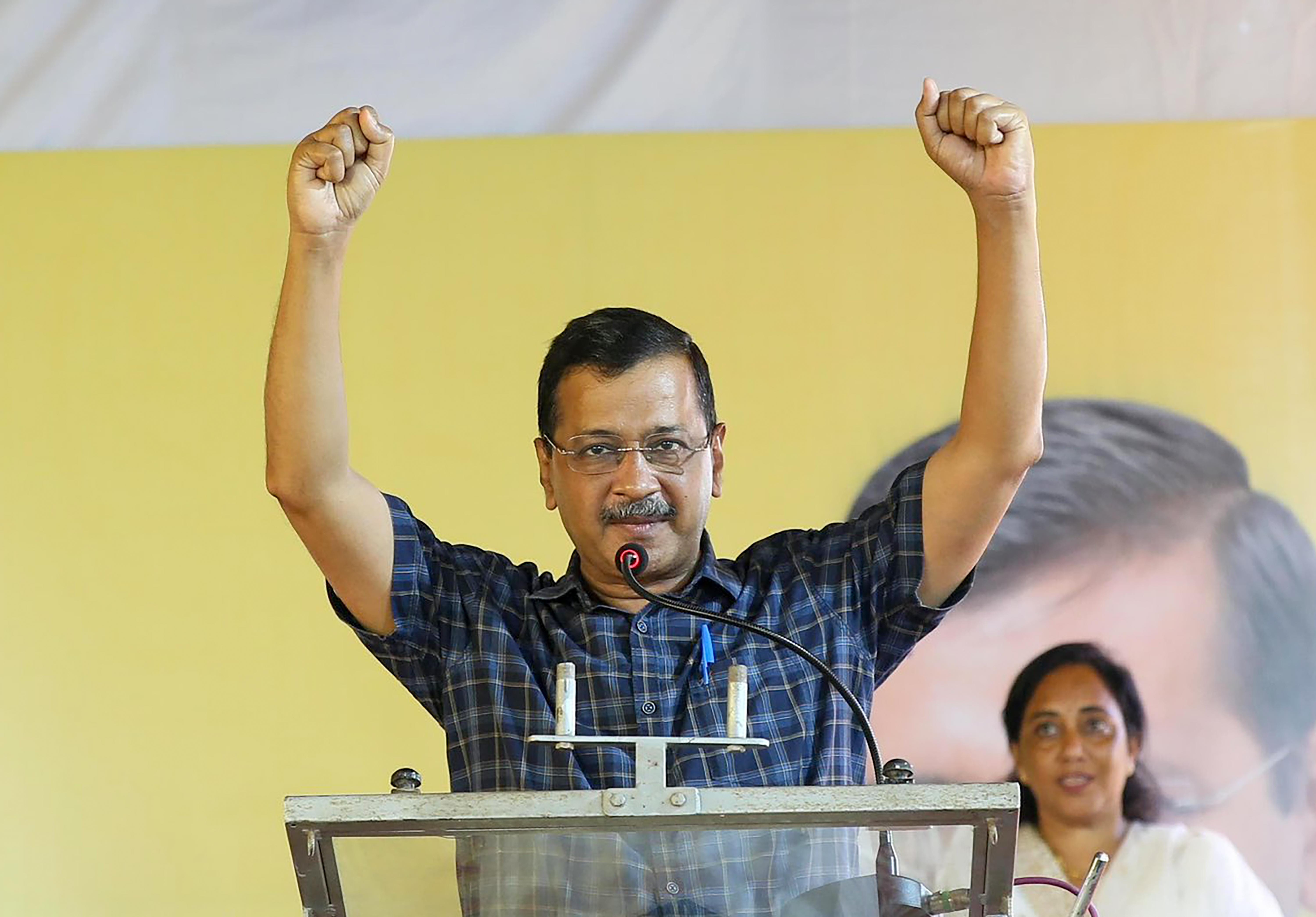 Cortalim: Arvind Kejriwal addresses AAP volunteers' gathering