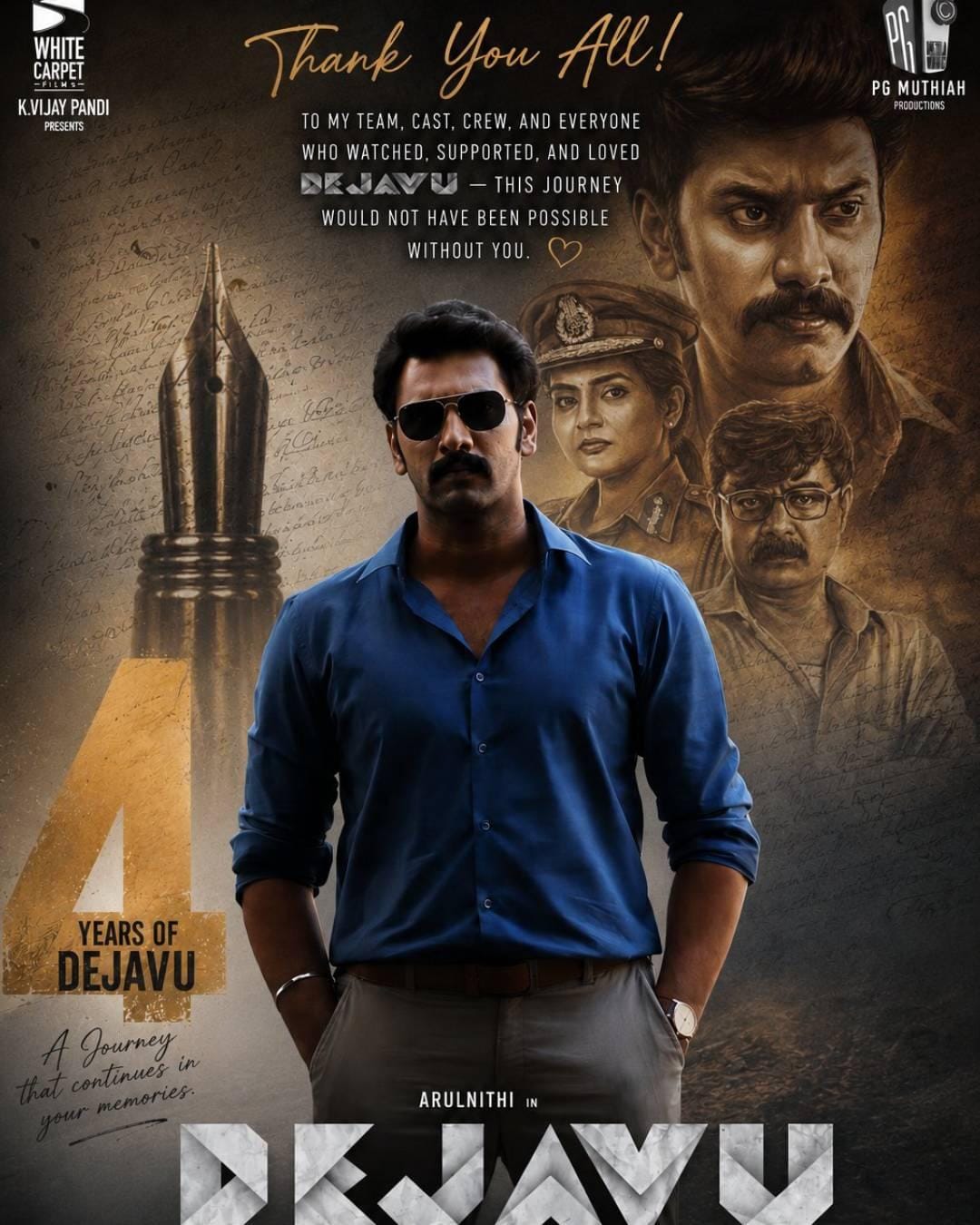 'Dejavu' director Arvindh Srinivasan pens note of gratitude as film completes 4 years (Photo credit: Aravindh Srinivasan/X)