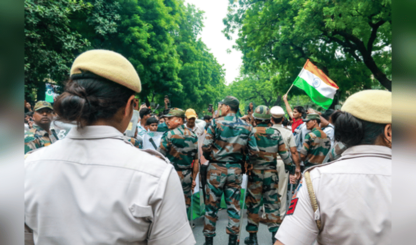 Delhi Police denies claim of detention over food being taken to Jantar Mantar, calls allegation ‘false, misleading’