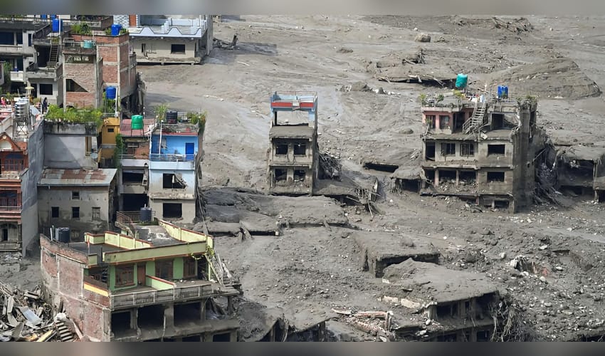 Dhading: Flood damage in Beni Ghat
