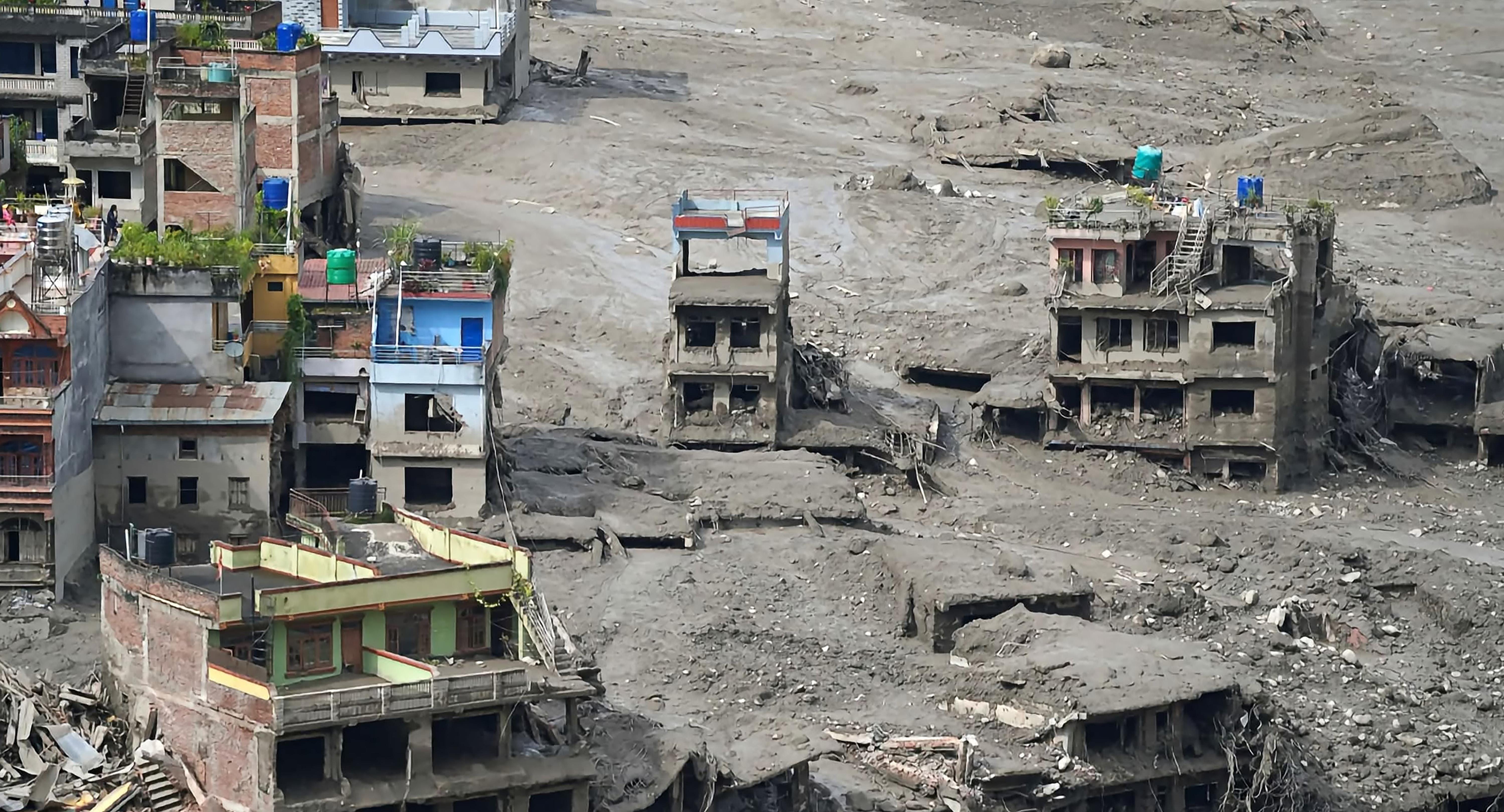Dhading: Flood damage in Beni Ghat