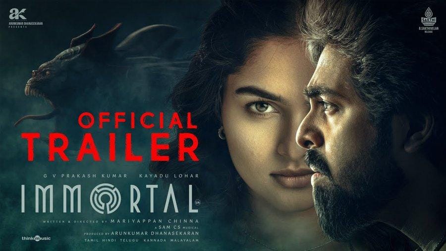 Dhanush releases engaging trailer of G  V Prakash, Kayadu Lohar's horror thriller 'Immortal'  (Photo: Dhanush/X)