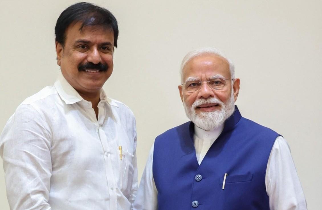 DMDK MP meets PM Modi, raises Mekedatu and Cauvery issues (Photo: IANS)