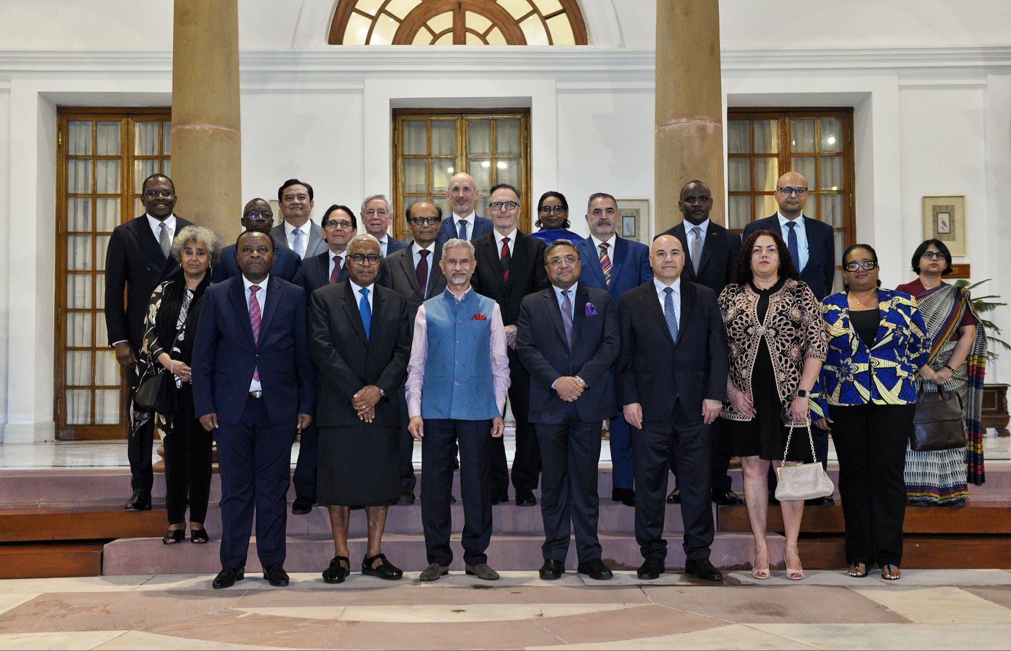 EAM Jaishankar interacts with visiting UN Permanent Representatives from 17 countries