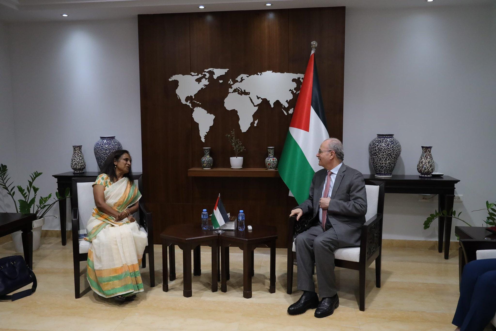 Expansion of India–Palestine development partnership, new initiatives discussed in Ramallah 