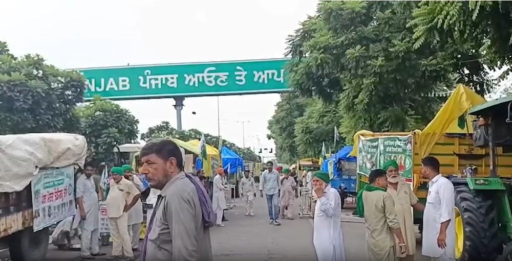 Farmers assemble for weeklong protest at Chandigarh’s entry point, demanding crop MSP