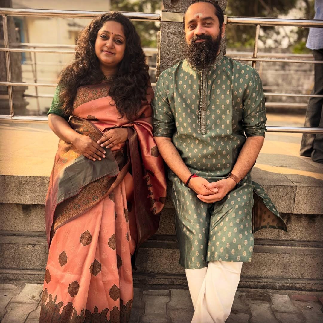 'Fauzi' music director Vishal Chandrasekhar tells wife: Thank you for being my constant through every season of change! (Photo Credit: Vishal Chandrasekhar/Instagram)