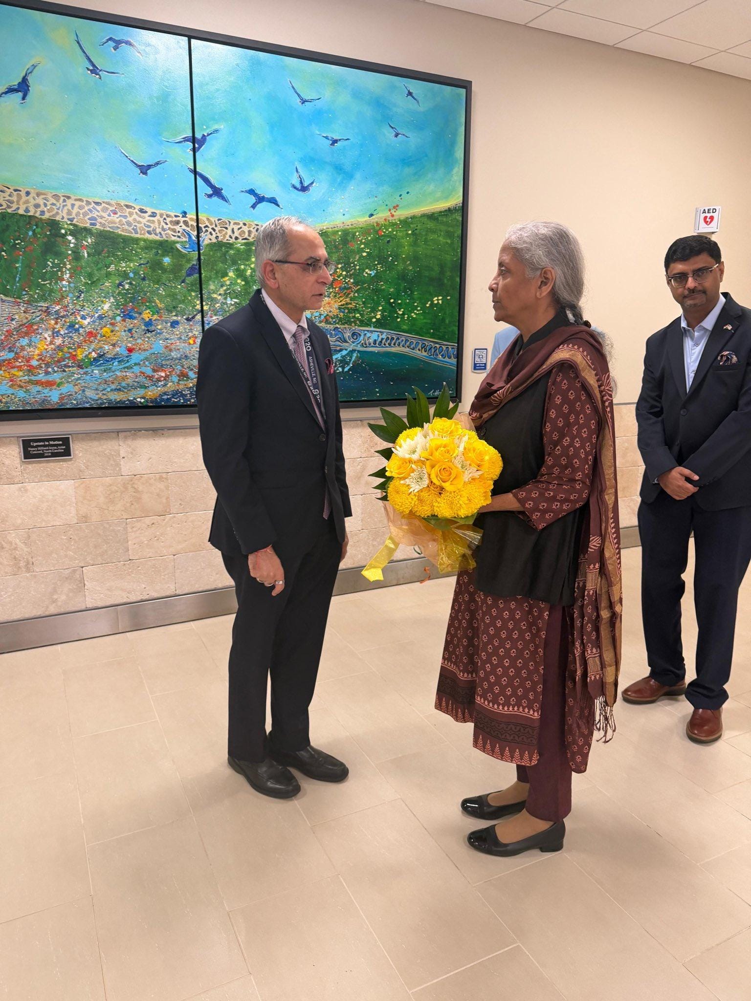 FM Sitharaman arrives for crucial G20 talks