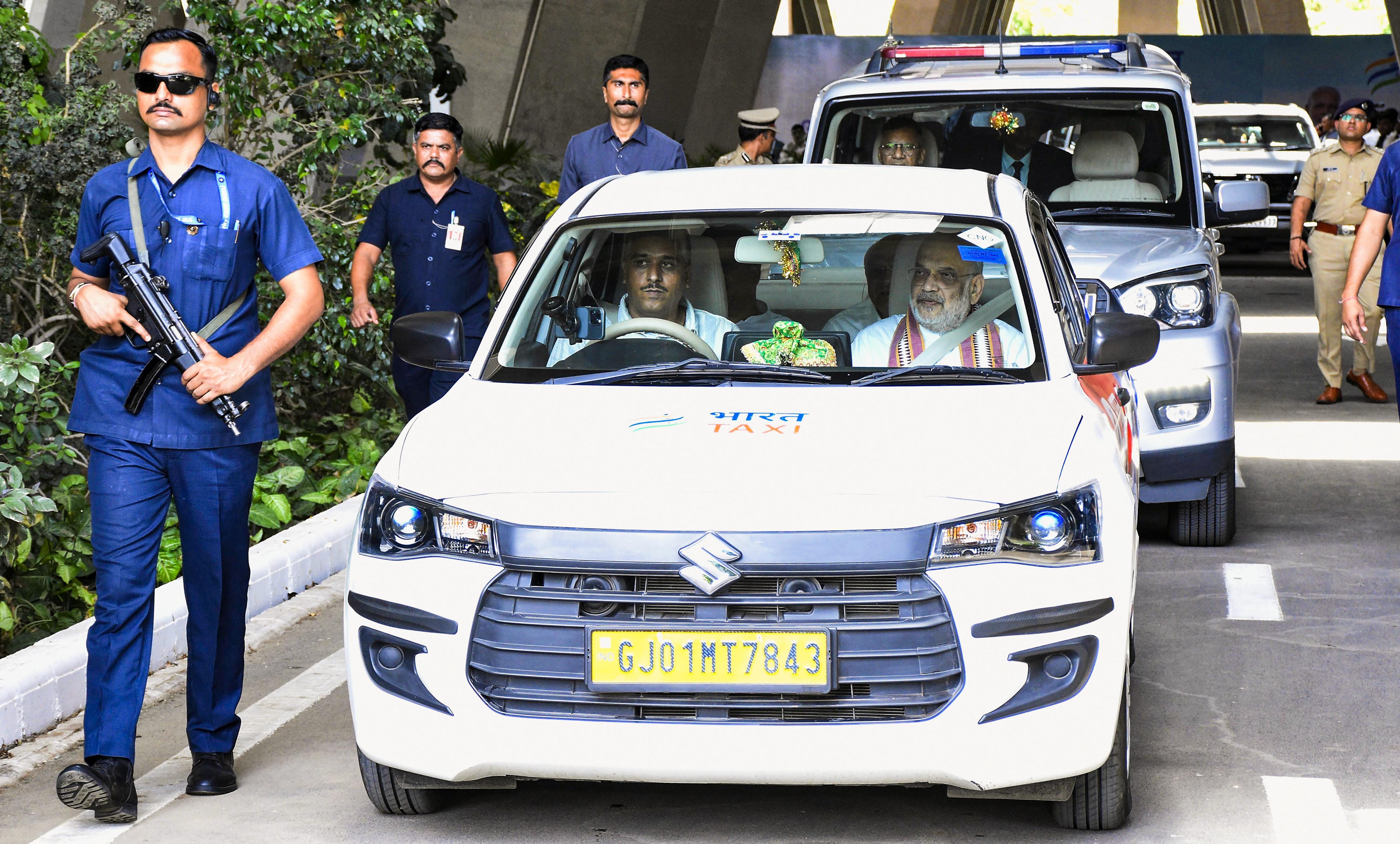 Gandhinagar: Amit Shah launches Bharat Taxi cooperative ride-hailing platform