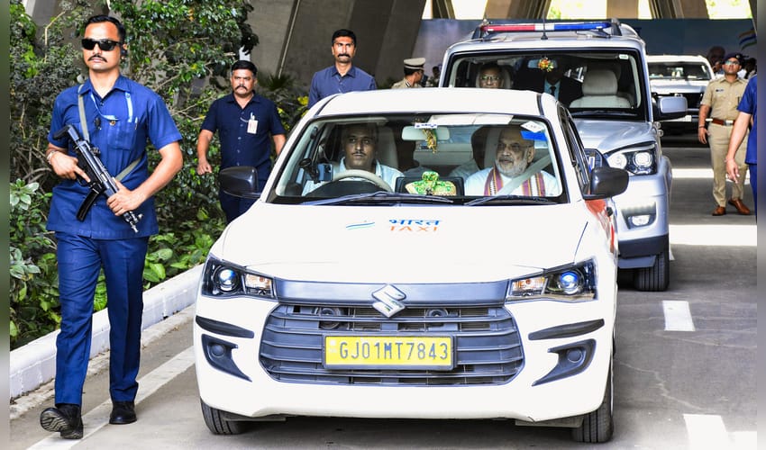 Gandhinagar: Amit Shah launches Bharat Taxi cooperative ride-hailing platform