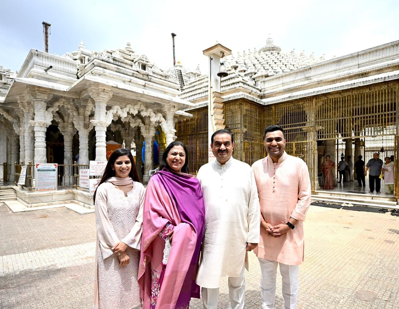Gandhinagar: Gautam Adani offers prayers at Jain temple