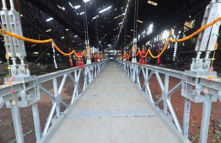 GRSE develops steel pedestrian Foot Suspension Bridge with spans up to 400 feet