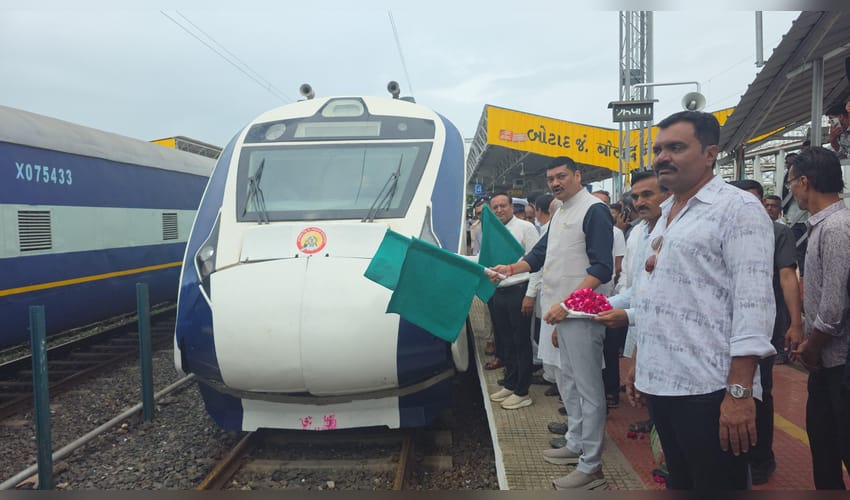 Gujarat: Botad gets Vande Bharat connectivity as train begins running via Gandhigram route